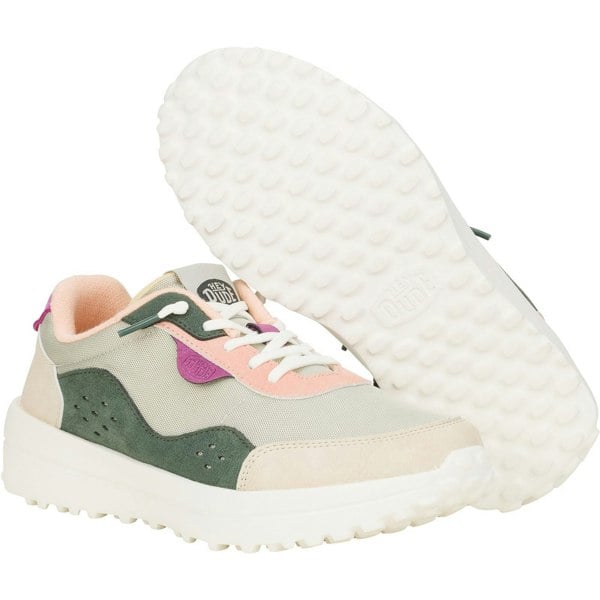 HEYDUDE Hayden Colorblock Trainers - Dusty Olive/Multi