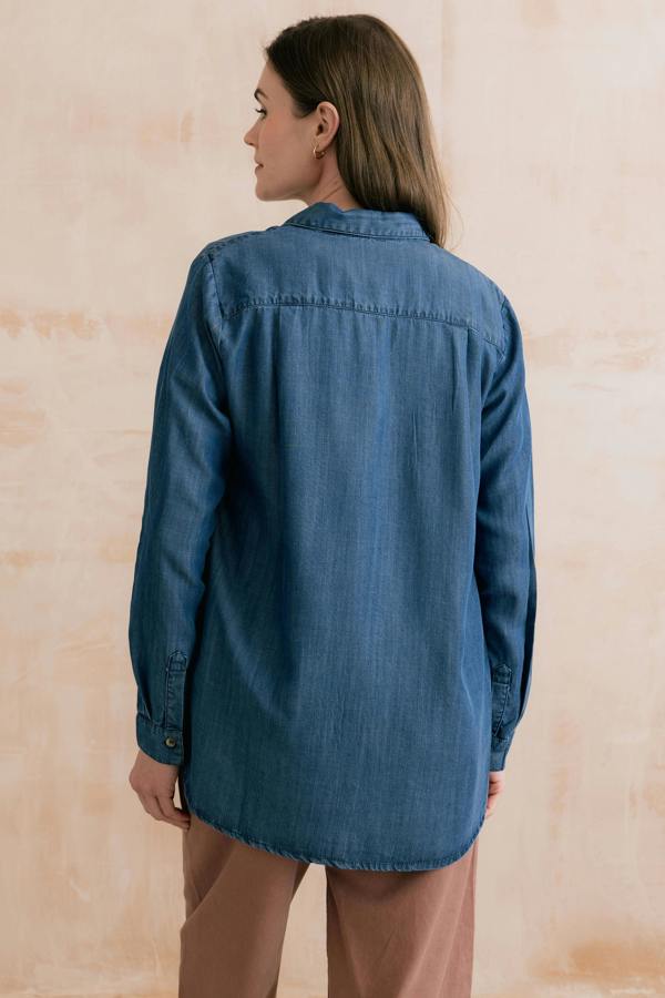 Lily & Me Willow Denim Shirt Blue