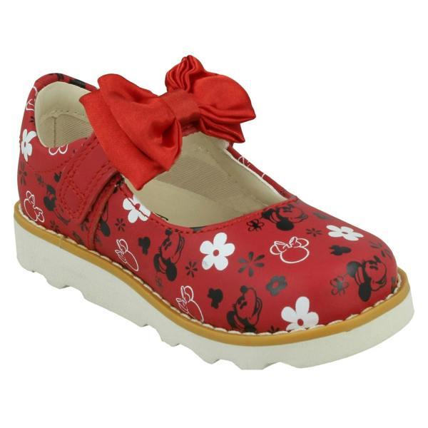 Clarks Girls Clarks Minnie Mouse Design Shoes Crown Bow