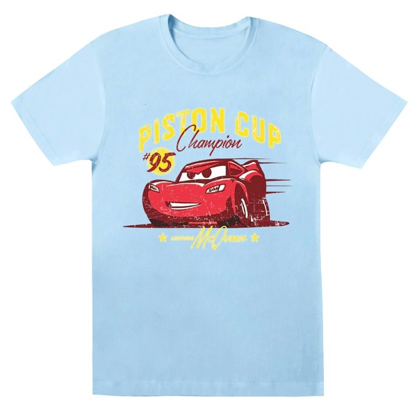 Disney Boys Cars Piston Cup Champion T-Shirt - Baby Blue