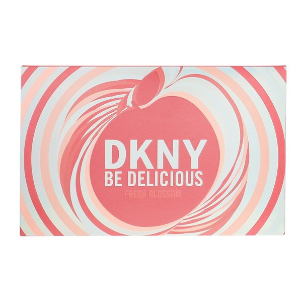 DKNY Be Delicious Fresh Blossom 3 Piece Gift Set: Eau de Parfum 100ml - Body Mist 125ml - Pouch