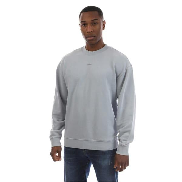 Hugo Mens Drop Shoulder Long-Sleeved Sweatshirt - Blue - 