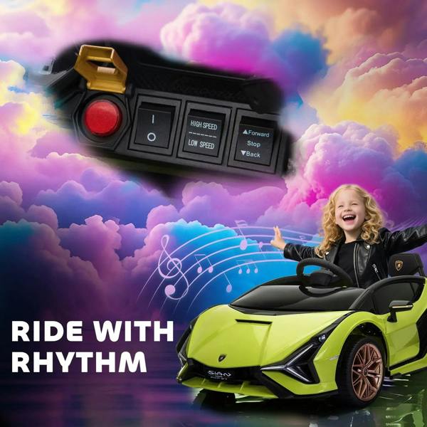 Car remote controller for green ride-on toy car with speed switch and stop button