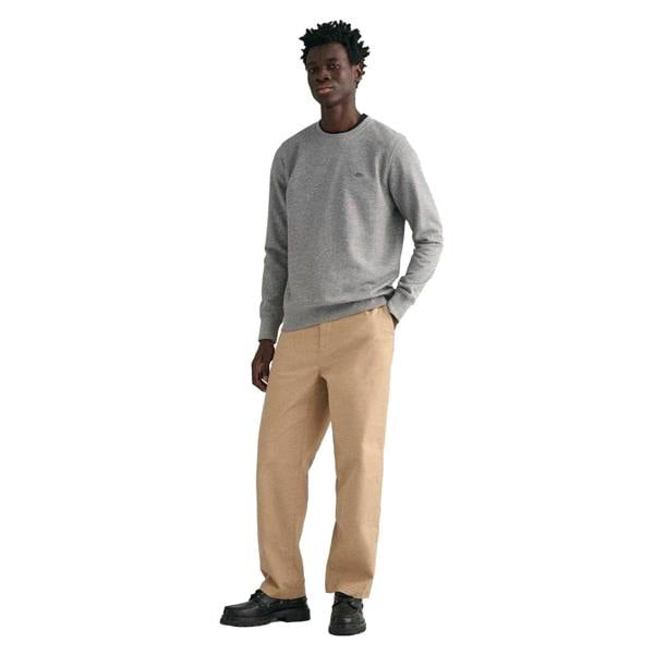 Gant Mens Crew Neck Sweatshirt - Grey - 