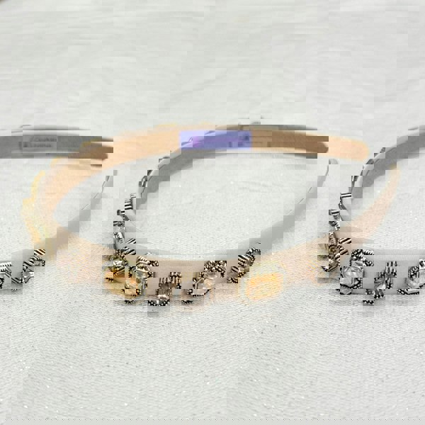 Cream Headband Cream Hair Band Vintage Headband Jewelled