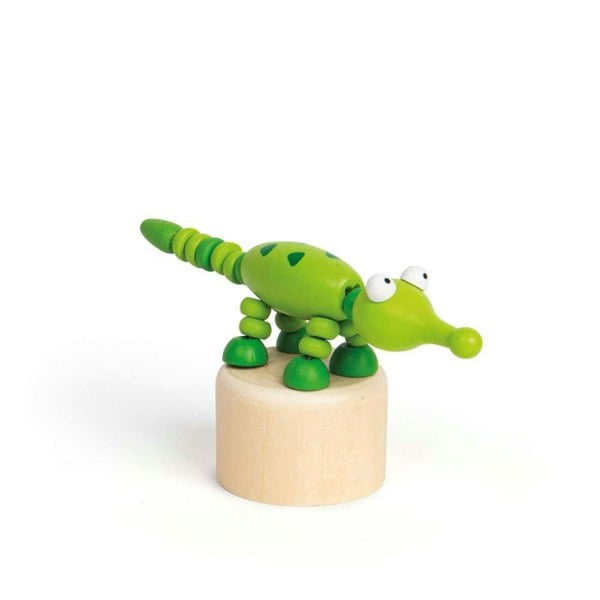 Bigjigs Toys Animal Push Ups - Elephant, Croc, Fox (Pk 3)