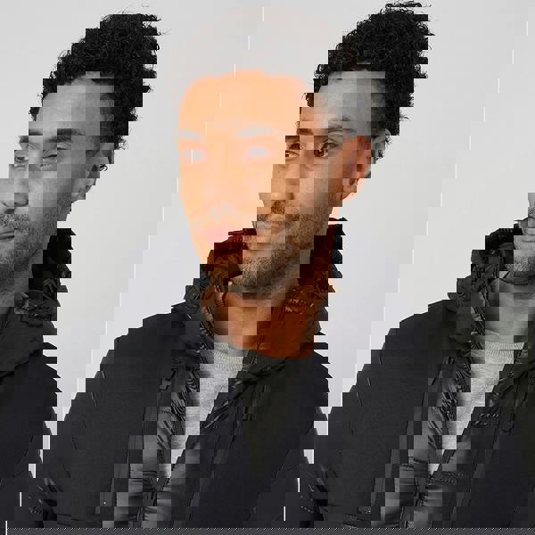 Brave Soul Black Hooded Quilted Jacket - Black Image 4