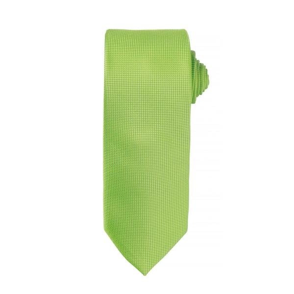 Premier Mens Micro Waffle Formal Work Tie (Pack of 2) - Lime