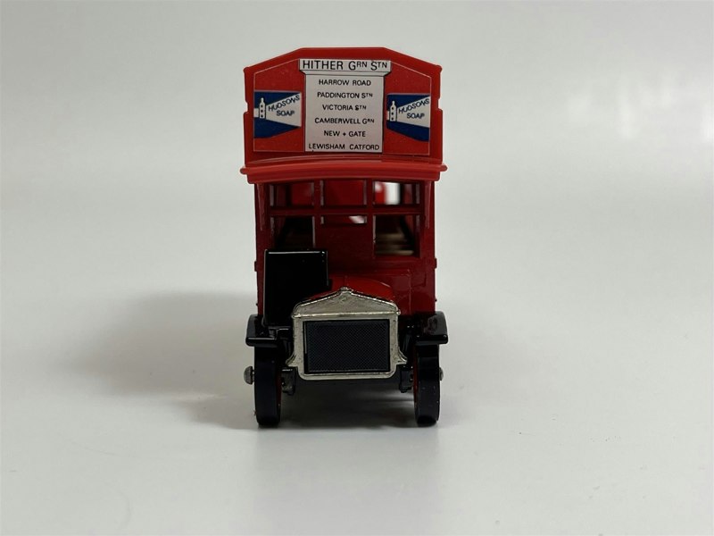 MCSlots 1922 AEC S Type Omnibus Schweppes Tonic Water Matchbox Y23 S1
