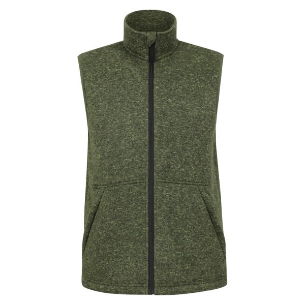 Mountain Warehouse Mens Idris Fleece Gilet - Khaki Green