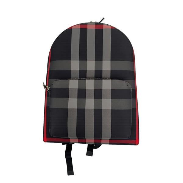 Burberry Jeff Mens Leather Backpack - Navy Grey