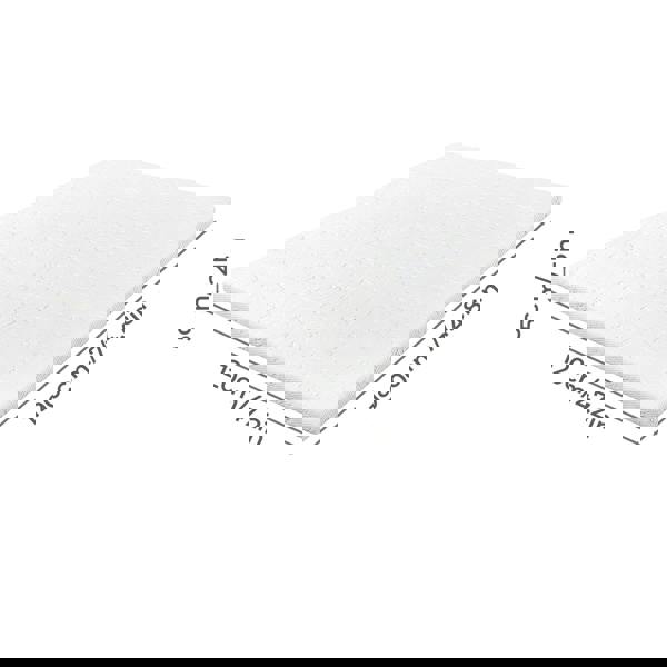 Lavio Mattress Topper Small Double Memory Foam Bamboo Charcoal Washable Cover