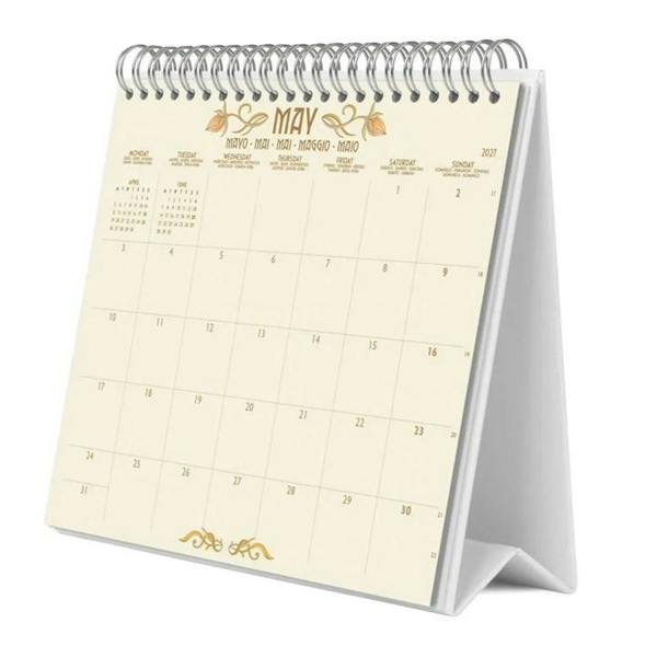 Art Nouveau Easel Desk Calendar 2027, Desk Calendars, Month To View, Art, Gift
