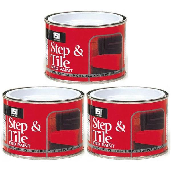 151 3X Step & Tile Red Paint Tin 180ml