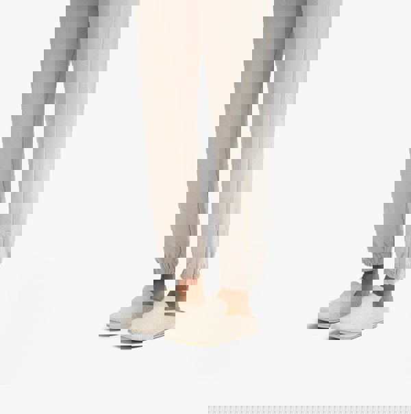 FitFlop CHRISSIE II HAUS e01 Womens Felt Slippers Ivory