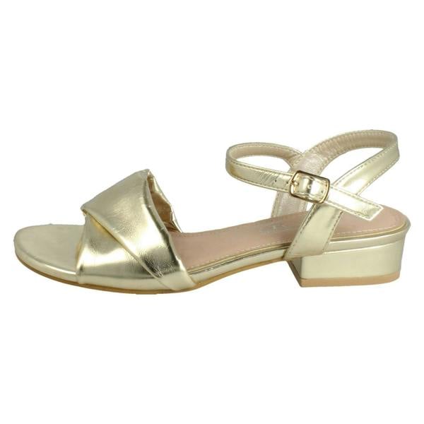 Spot On Ladies Spot On Low Heel Casual Buckle Fastening Sandals F12113