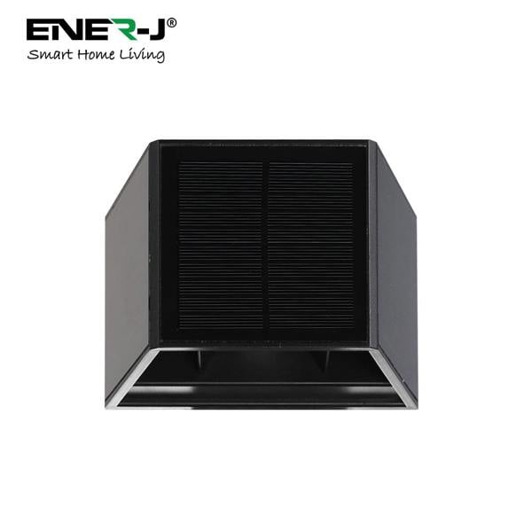 ENER-J Solar Powered Adjustable Beam Angle Up Down Wall Light, Wireless, No Mains Power Needed, 1300mAh