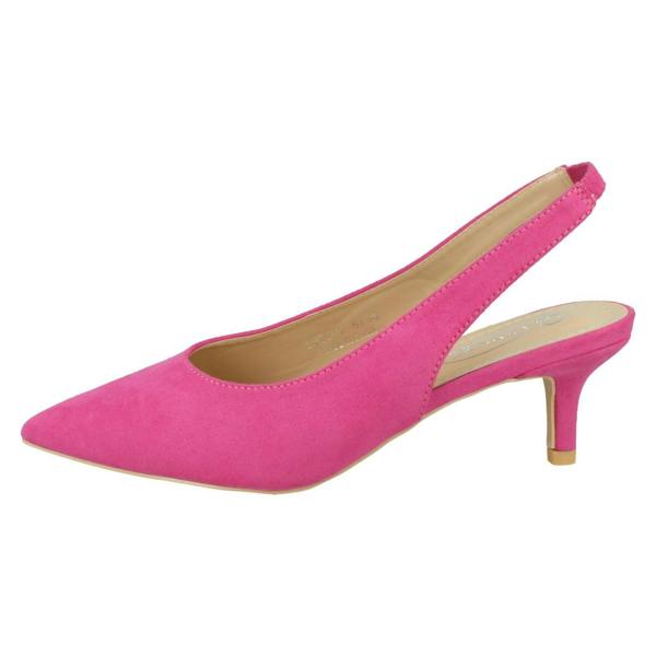 Spot On Ladies Spot On Heeled Stiletto Slingback Heels F90111