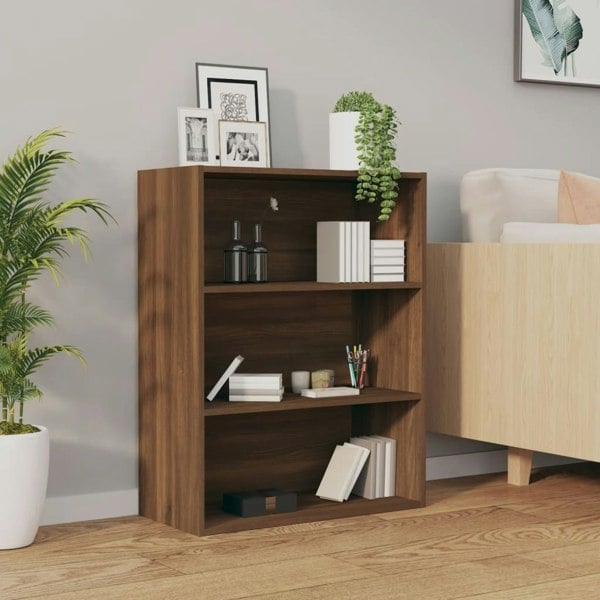 Berkfield Hanging Wall Cabinet Brown Oak 69.5x32.5x90 cm