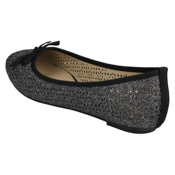 Spot On Ladies Spot On Punched Design Ballerinas F80376