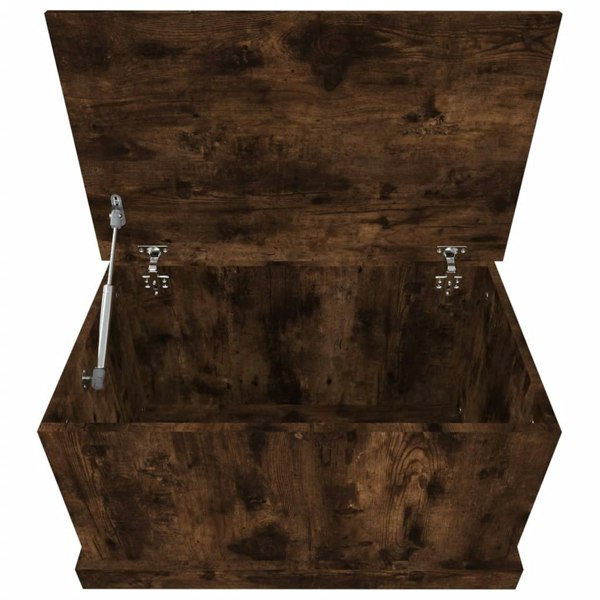 Berkfield Storage Box Smoked Oak 70x40x38 cm Engineered Wood
