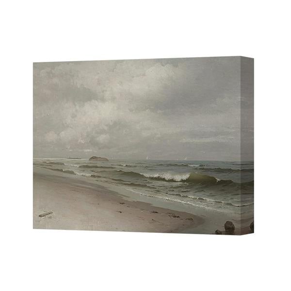 Benjamin Tate Design Coastal Seascape Canvas Print Beach Waves Wall Art For Living Room