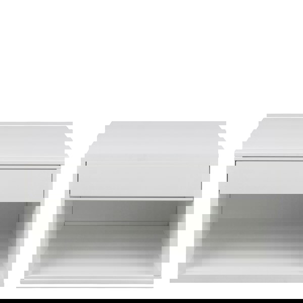 Furniture To Go Cholet Square Bedside Table with 1 Drawer in White