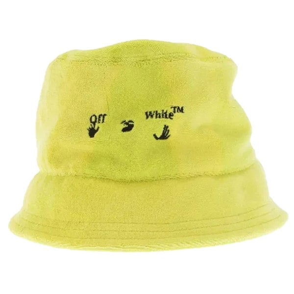 Off White Swimming Man Towel Bucket Hat - Yellow
