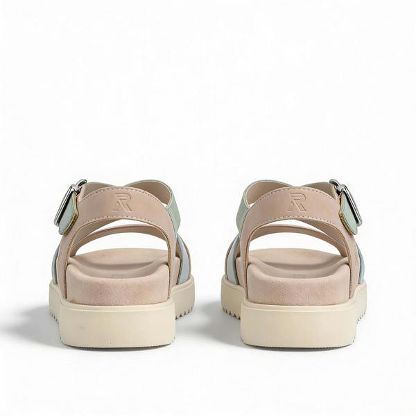 Rieker V5663 Ankle Strap Sandals in Light Brown