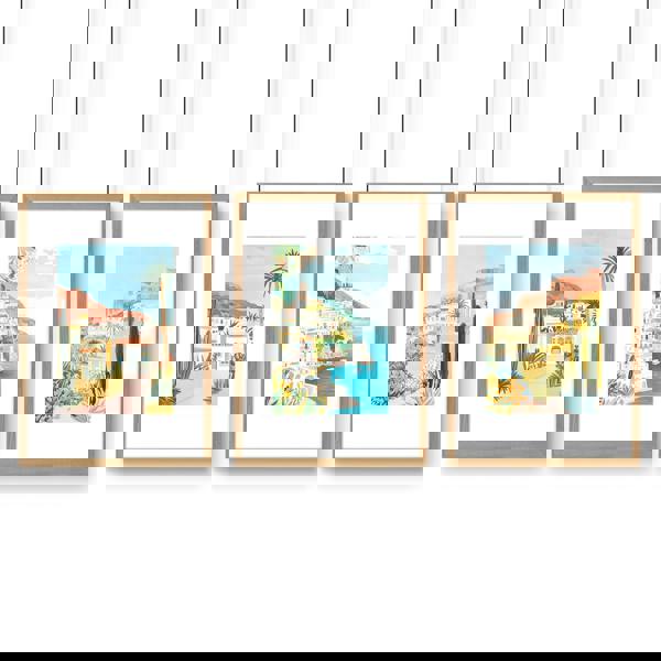 Decorative Pictures For Living Room | Set of 3 Beach Decor Wall art Prints