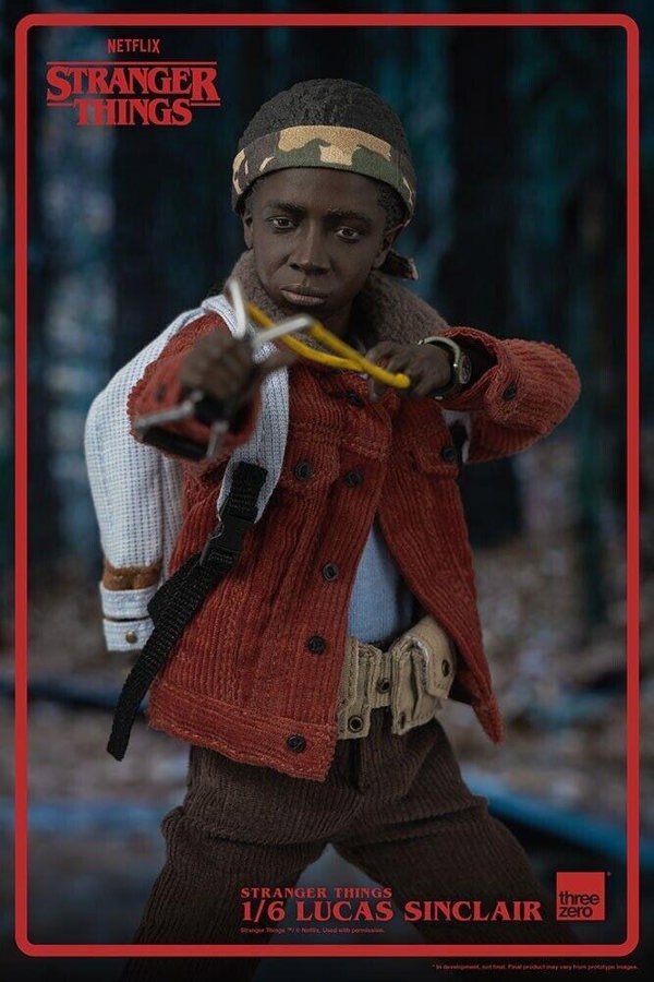 Threezero Lucas Sinclair Stranger Things Collectible Figure 1:6 Scale ThreeZero 3Z03180W0