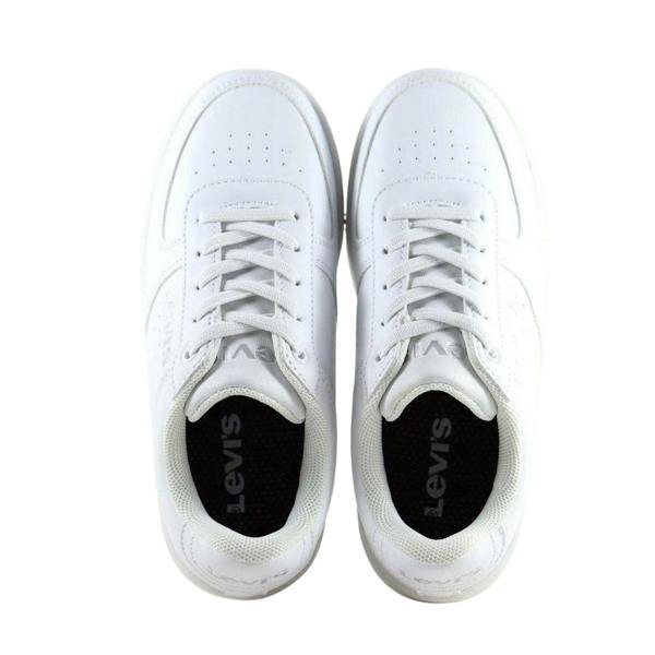 Levis Childrens/Kids Union Leather Trainers - White - 