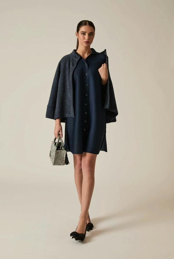 James Lakeland Dark Navy Shirt Dress