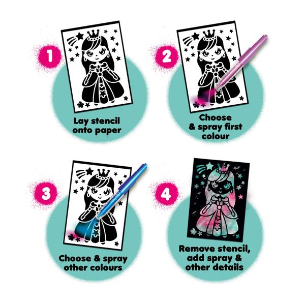 BLOPENS Shimmer – Metallic Airbrush Art Set for Kids