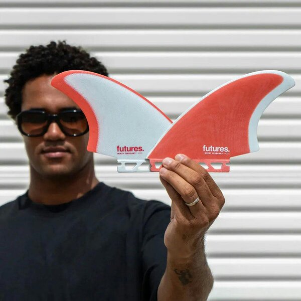 Futures Mikey February Signature Keel Twin Surfboard Fins - Futures - Red