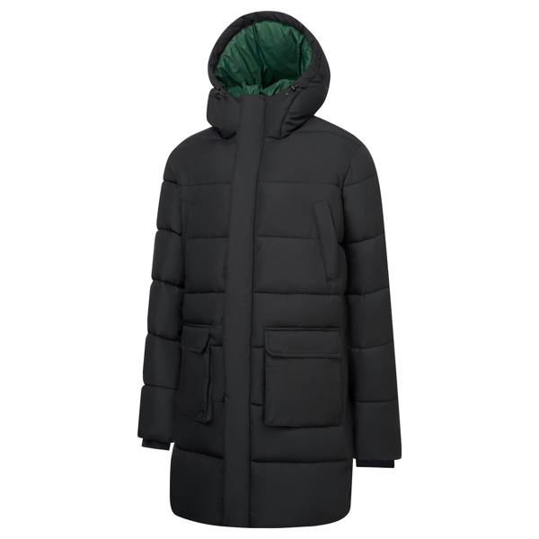 Regatta Mens Marek Longline Hybrid Jacket - Black/Pine Needle - 