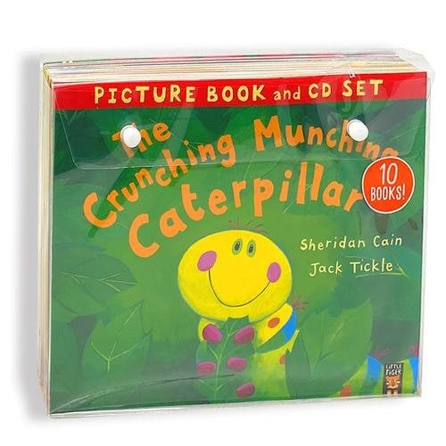 The Crunching Munching Caterpillar and Other Stories Collection 10 Books &CDs Set