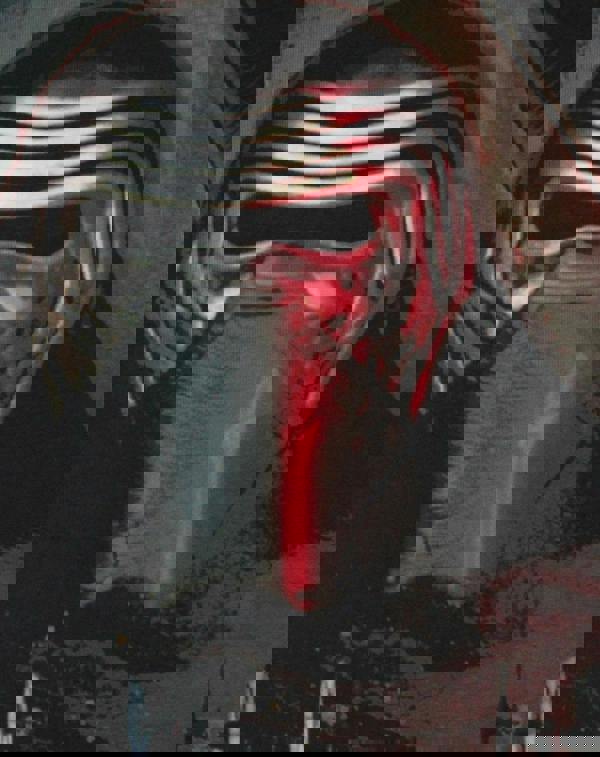 Star Wars Mens White Kylo Ren Short Sleeved T-Shirt