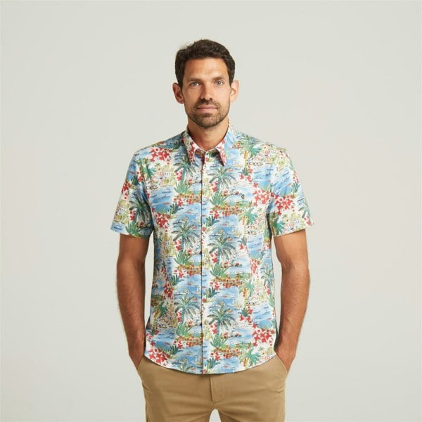 Gabicci G52W08 Mens Short Sleeve Printed Shirt Gabicci Classic - SPRAY