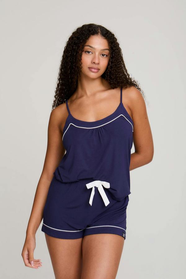 Bamboo Cami Short Pyjama Set in Midnight - Wholesale - Pajamas