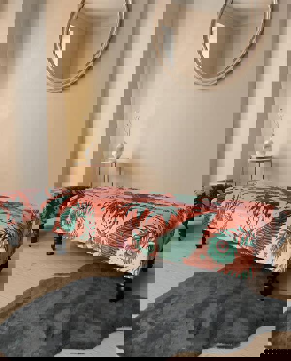 Made to measure available | contact us | Lynx Printed multicolour Fabric Footstool - ISTOOLS