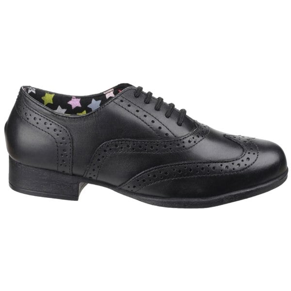 Hush Puppies Kada Junior Leather Girls's Black Brogues