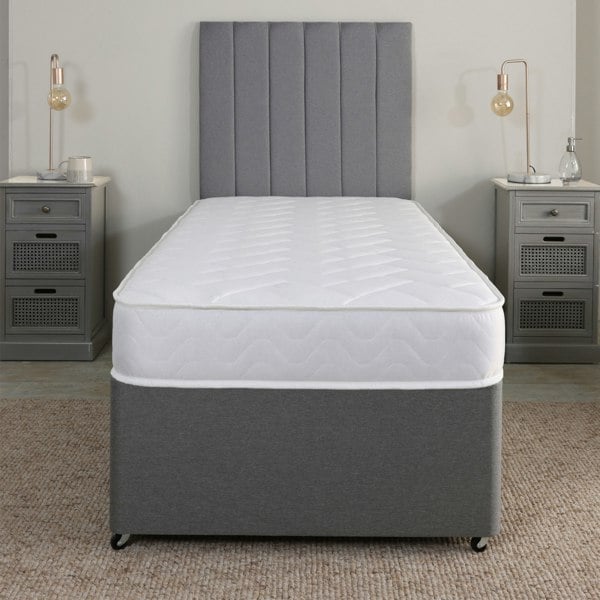 Starlight Beds Quilted Brick Hybrid Mattress - 18cm Deep, Soft Firmness