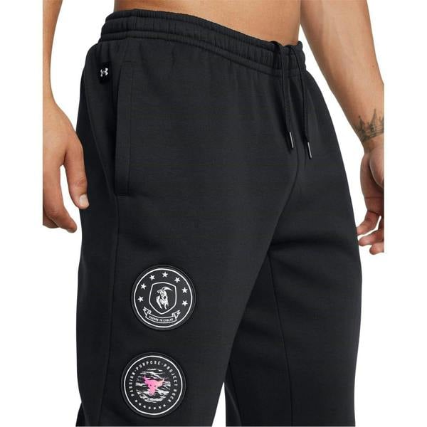 Under Armour Mens Project Rock Joggers - Black - 