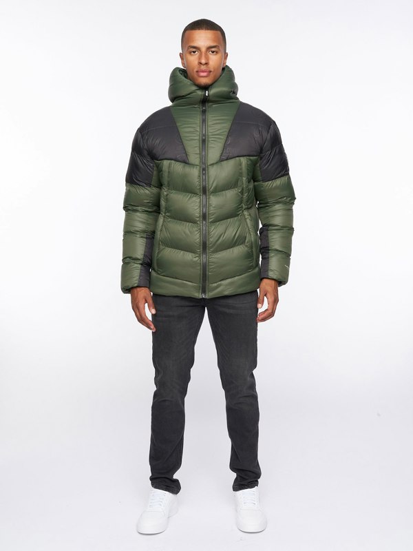 Duck and Cover Raymax Padded Jacket Dark Olive