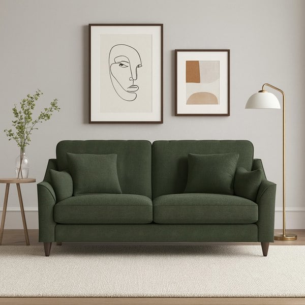 Furnishings For Less Hepburn Fabric 2 Seater Sofa