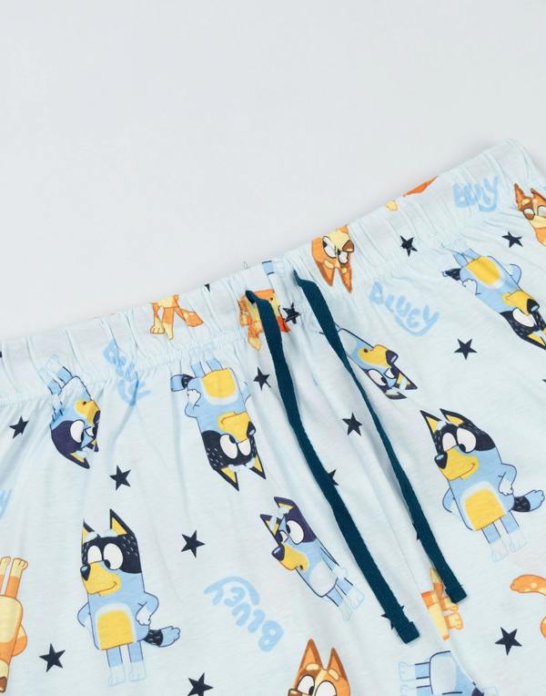 Bluey Mens Multicoloured Family Long Sleeve Long Leg Pyjama Set