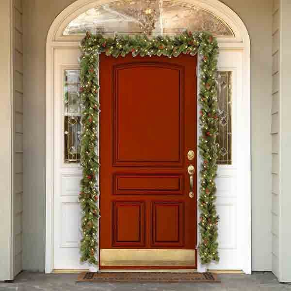 Leaper Christmas Pine Cone Vine Wreath