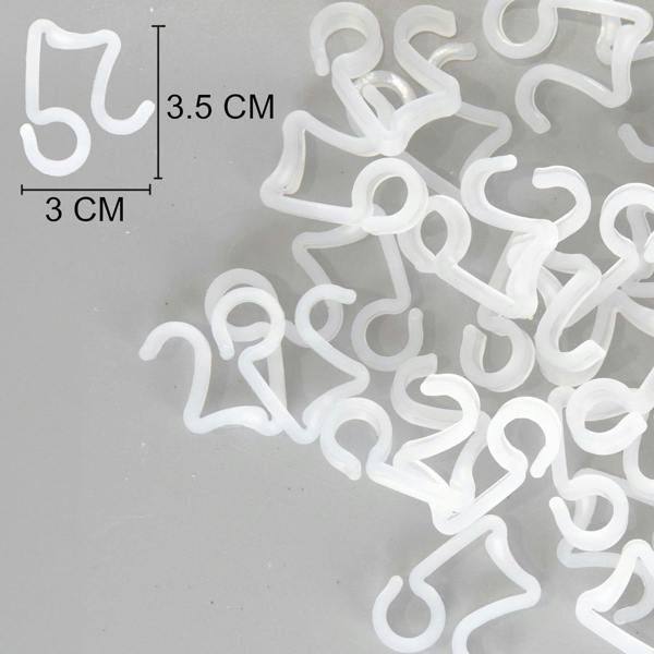 24Pcs Clear Gutter Hooks for Outdoor Lights and Festive Decorative Displays image 7