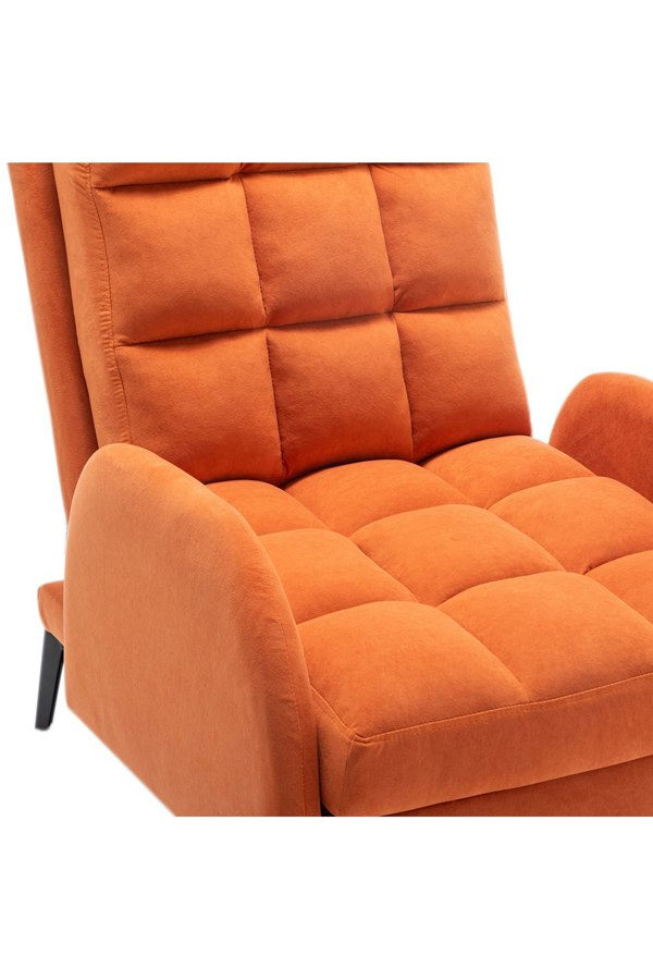 Living and Home 2 Pcs Sofa Set Modern Leisure Armchair with Footstool